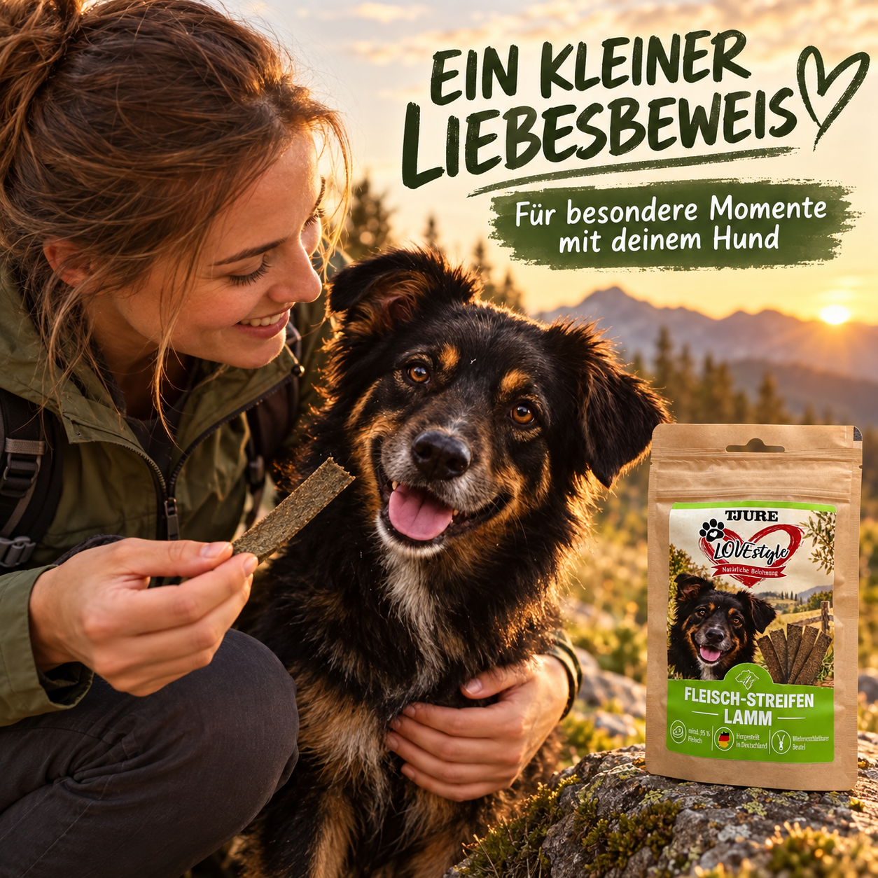 TJURE Lovestyle Fleisch-Streifen LAMM 65g.