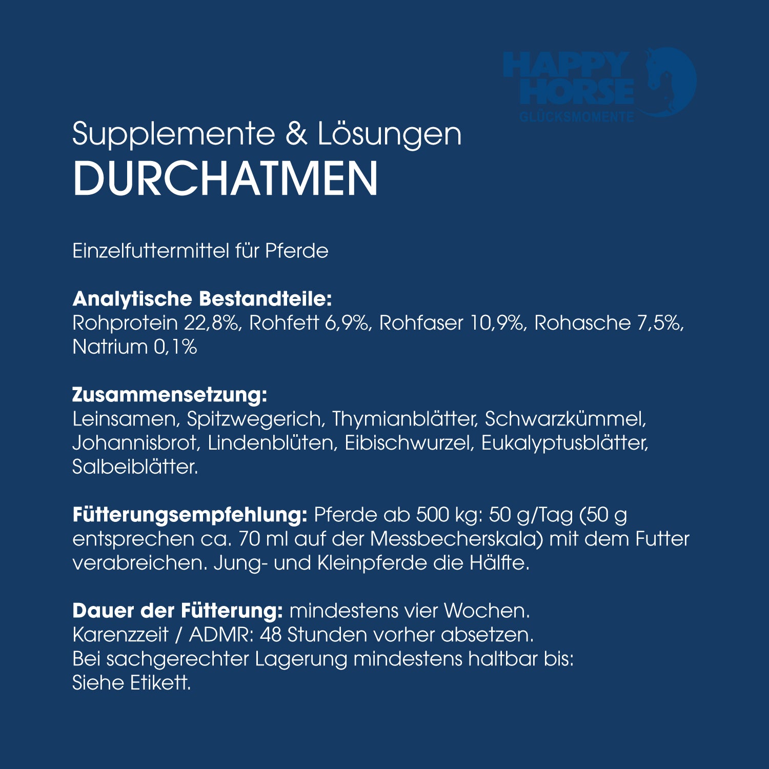 Happy Horse Durchatmen 1,5 kg