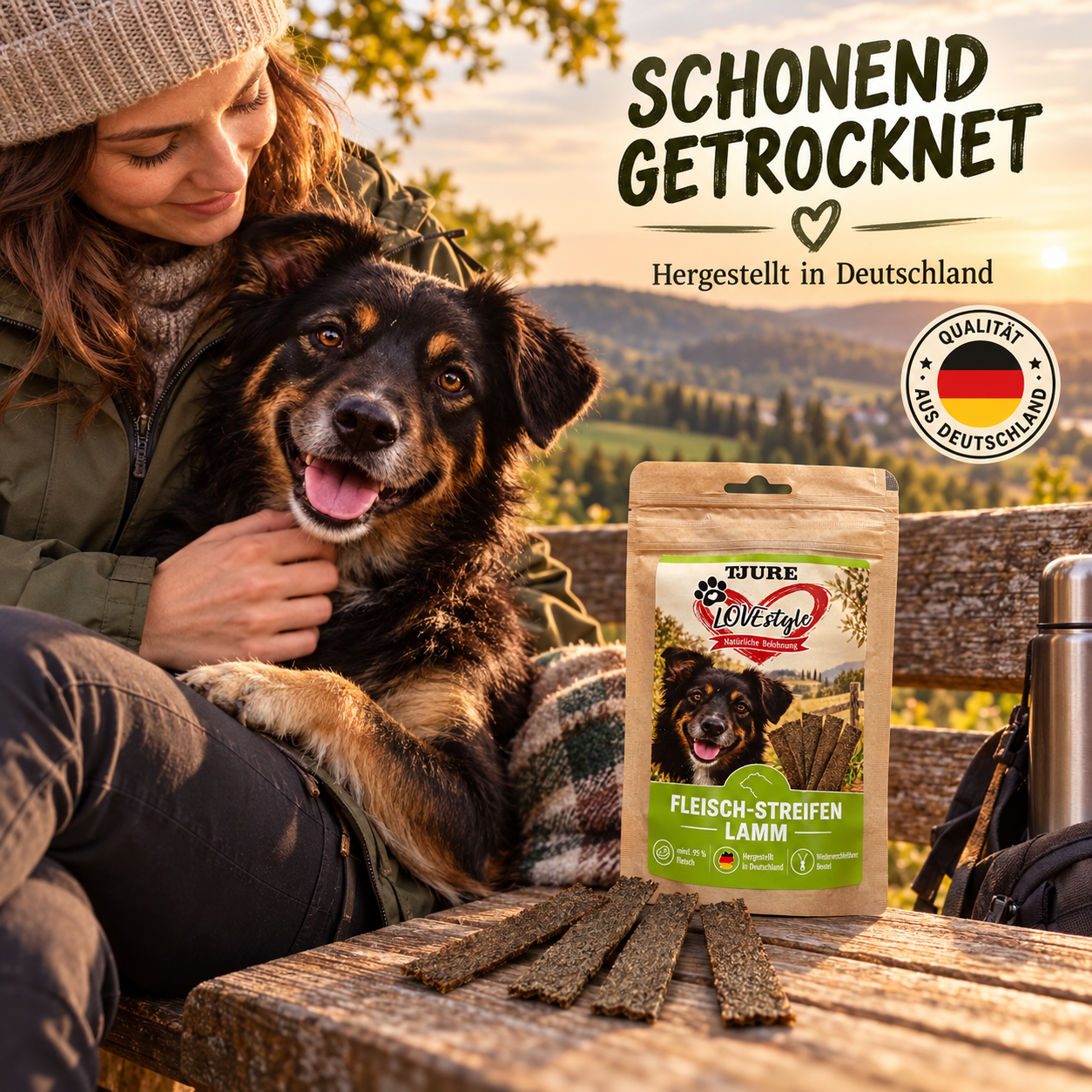 TJURE Lovestyle Fleisch-Streifen LAMM 65g.