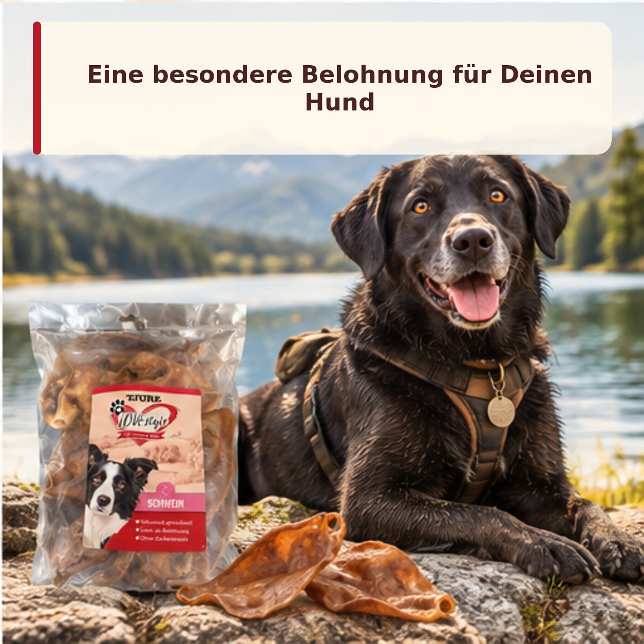 TJURE LOVESTYLE Dog - Pig Ears 400g