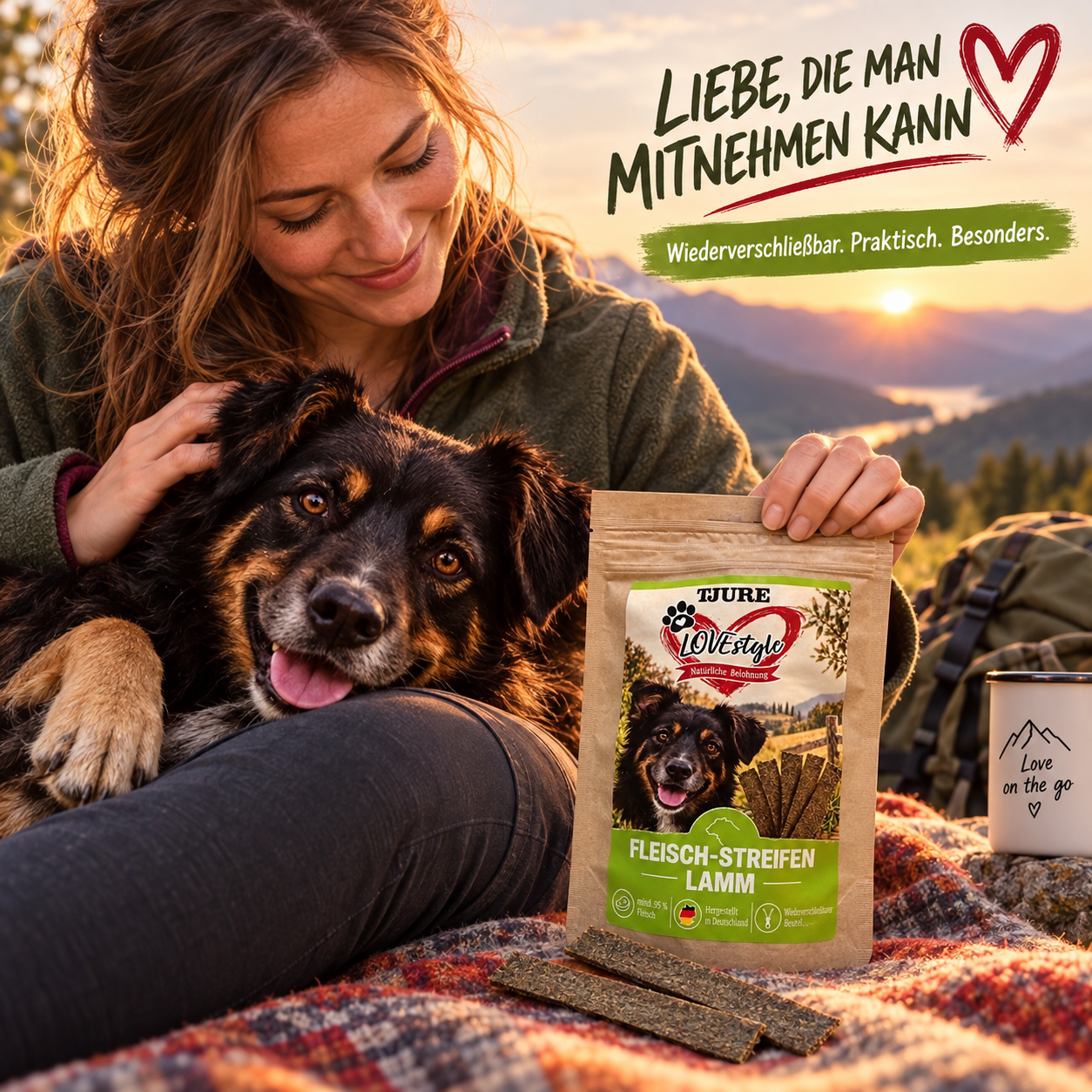 TJURE Lovestyle Fleisch-Streifen LAMM 65g.