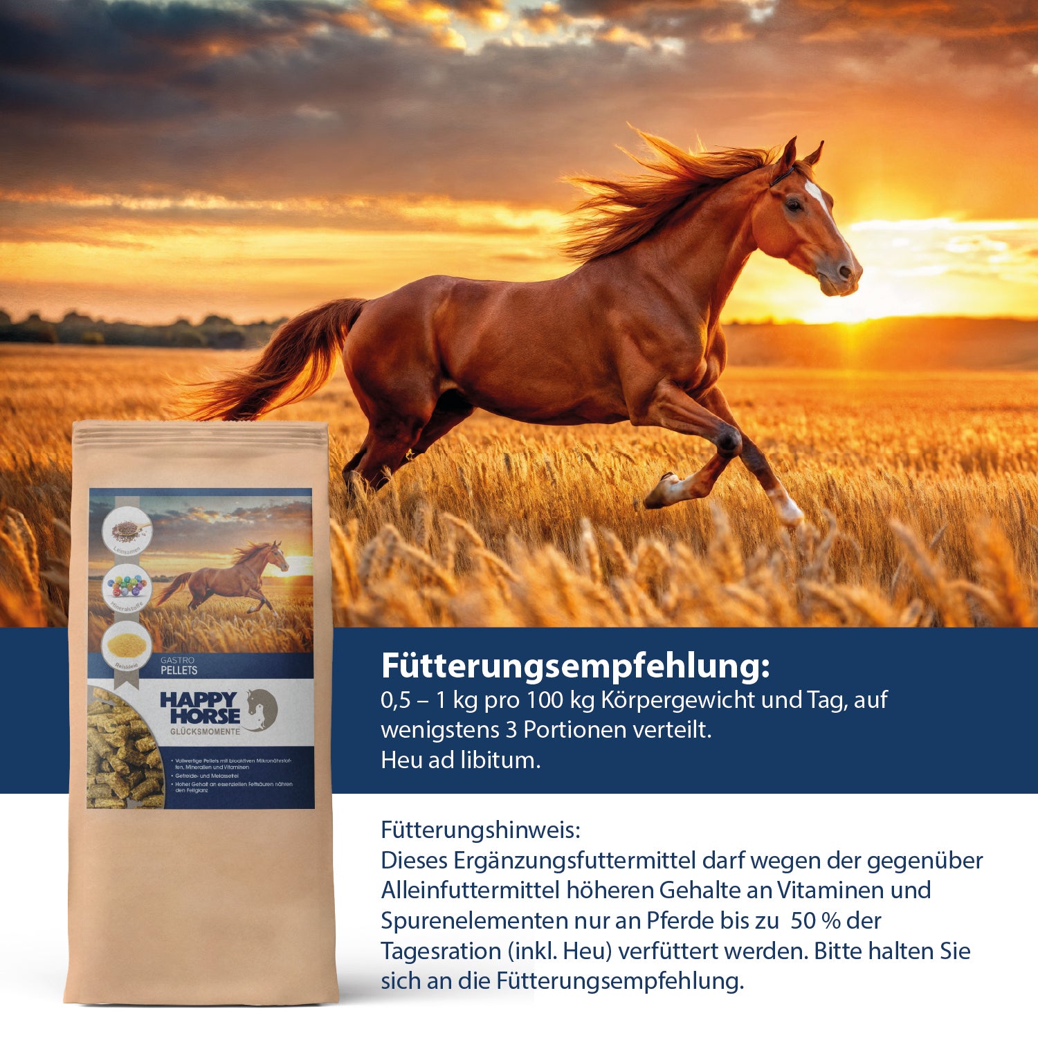 Happy Horse Gastro - Pellets - stomach-friendly & grain-free