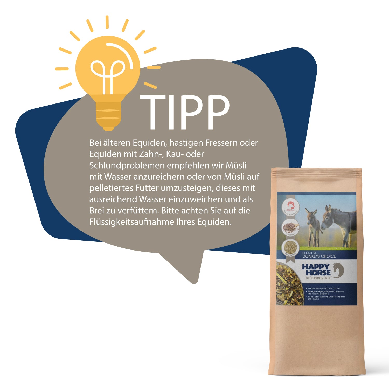 Sensitive Donkeys Choice  für Esel, Mulis und Maulesel