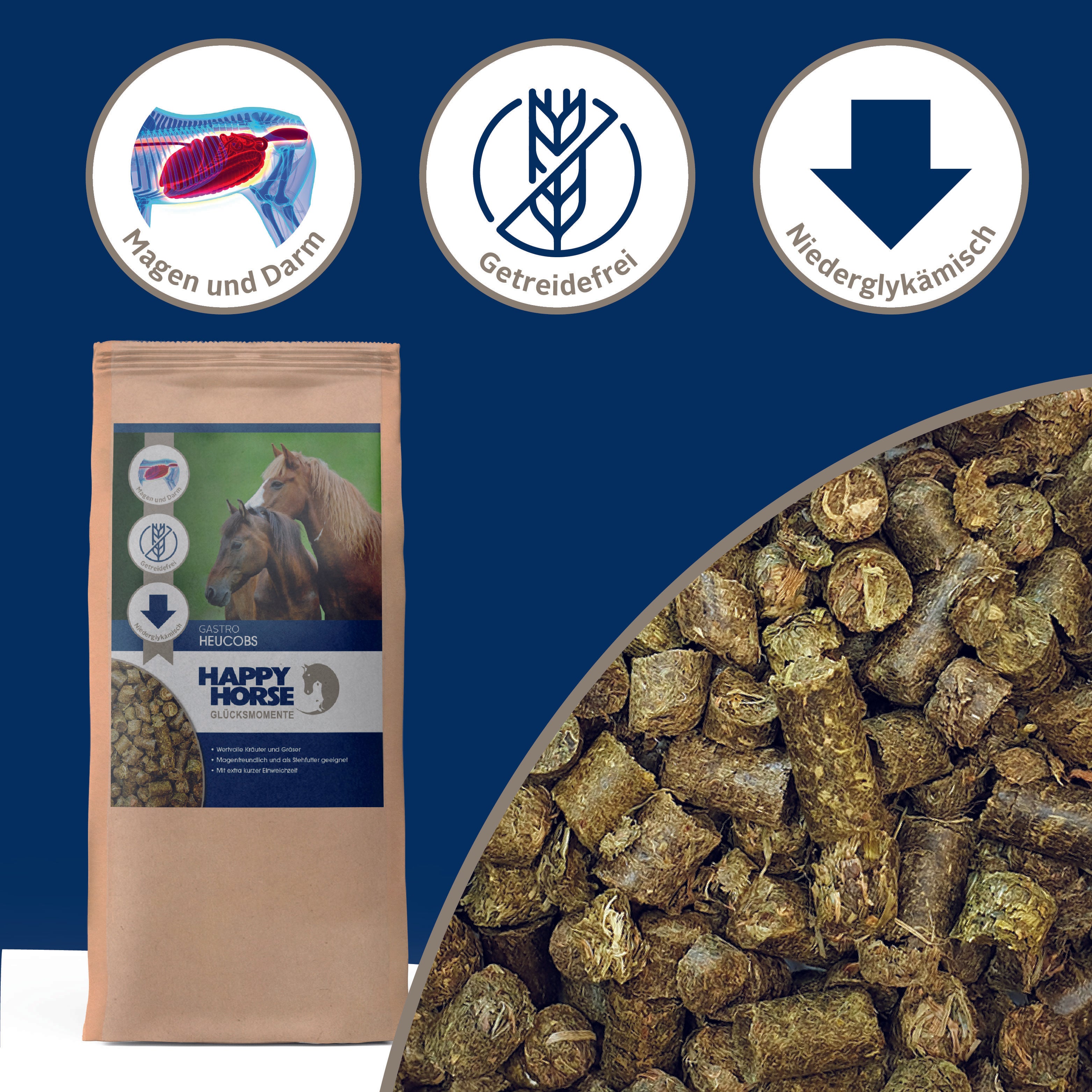 Happy Horse Gastro Heucobs - snel weekmakend & maagvriendelijk