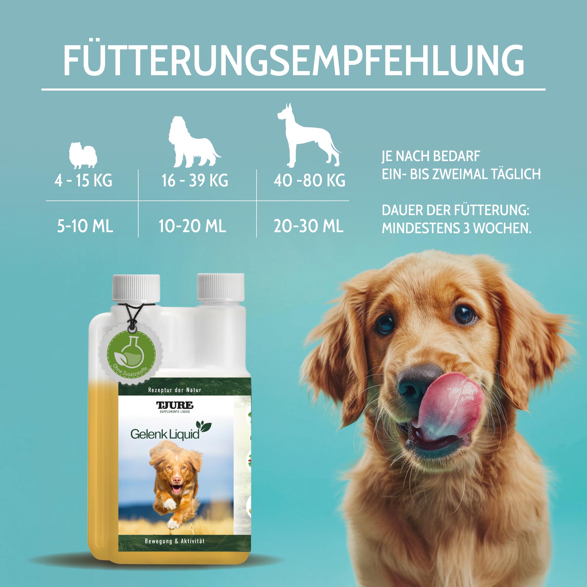 TJURE - Gelenk Liquid - 1000 ml | optimale Unterstützung für die Gelenke | Kräftigung der Gelenkfunktionen |