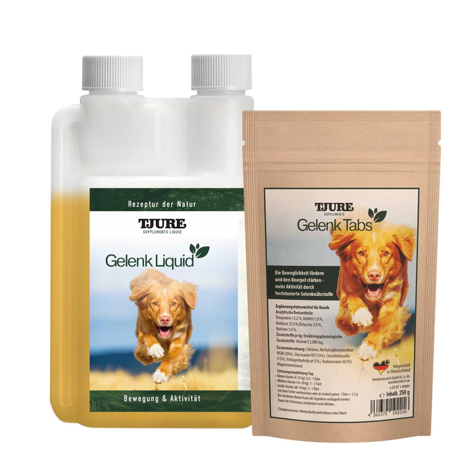 TJURE - Joint Tabs 250 g + Joint Liquid 500 ml | Reduces Joint Problems