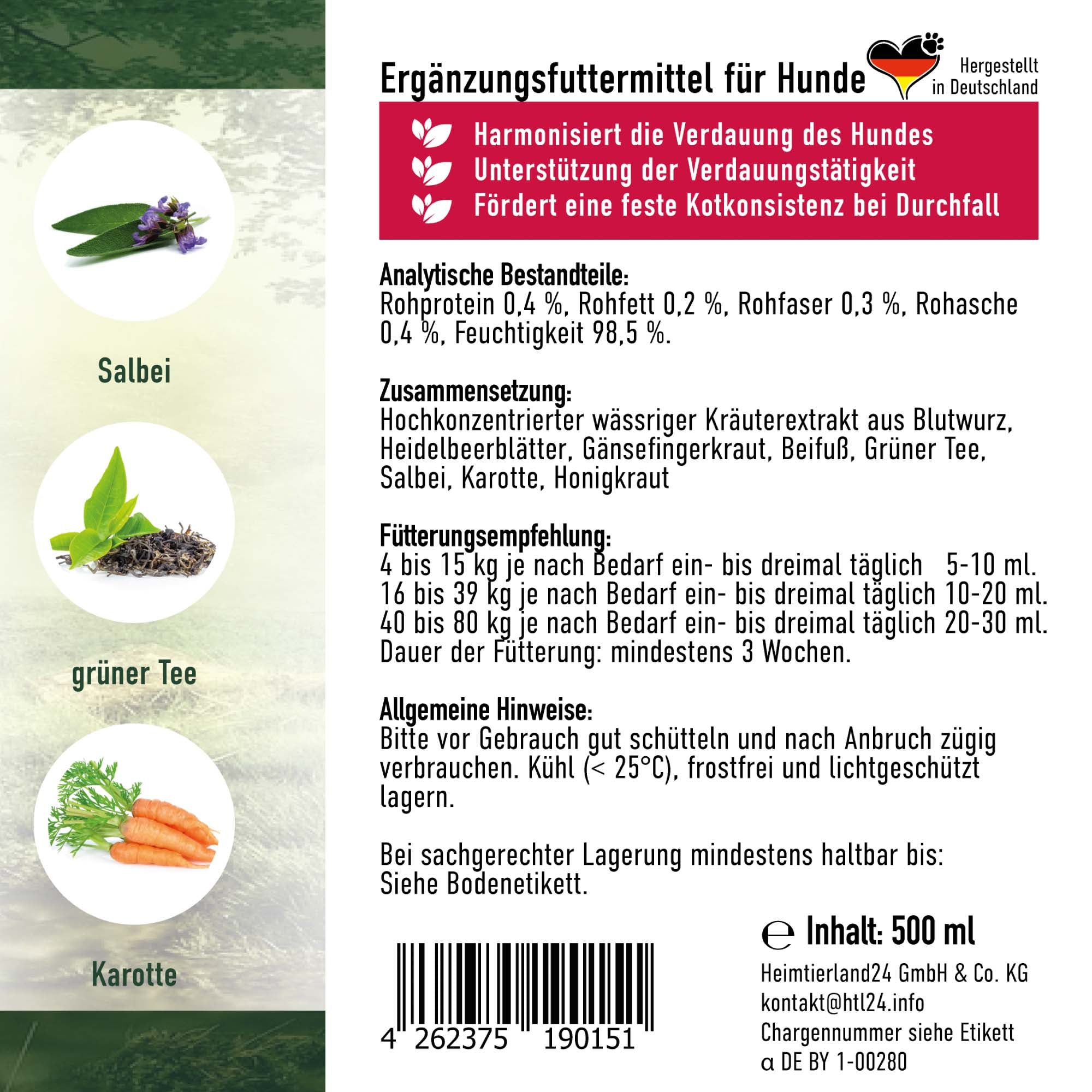 TJURE - Gastro Bundle | Tabs 250 g + 500ml Gastro Liquid  | Für den Gesunden Magen und Darm