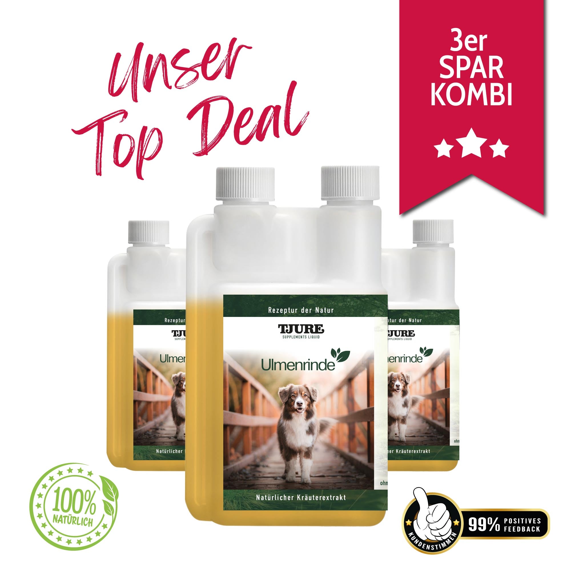 TJURE - Ulmenrinde Liquid 500 ml - | Forza naturale per una buona sensazione di pancia