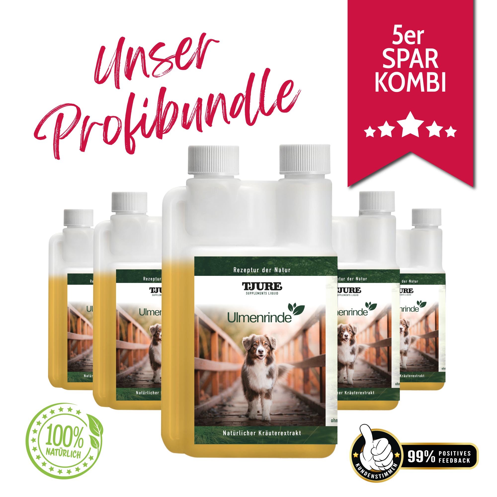 TJURE - Ulmenrinde Liquid 500 ml - | Forza naturale per una buona sensazione di pancia