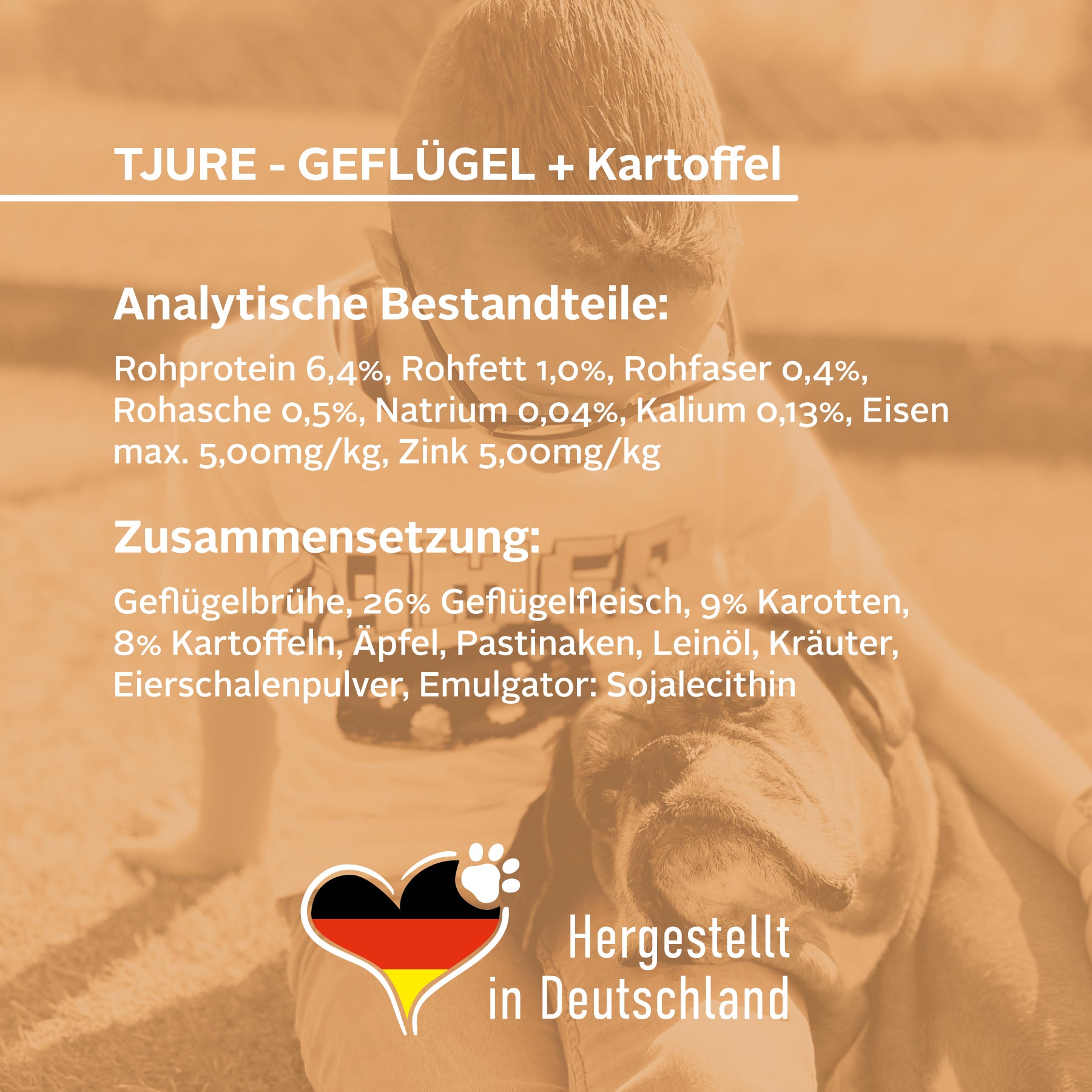 TJURE Hundesmoothie - Geflügel & Kartoffel 320 ml reich an Proteinen | ausgezeichnete Quelle für Energie