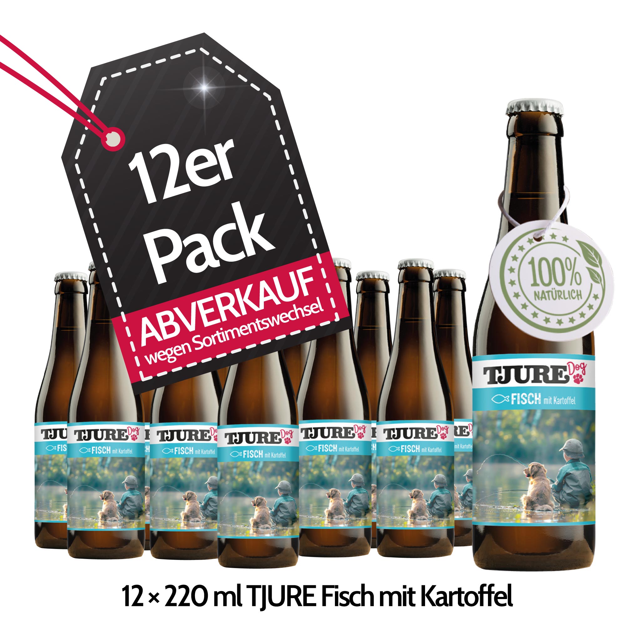 TJURE Dog Smoothie - Fish with Potato 220 ml | tasty fish | delicious feast