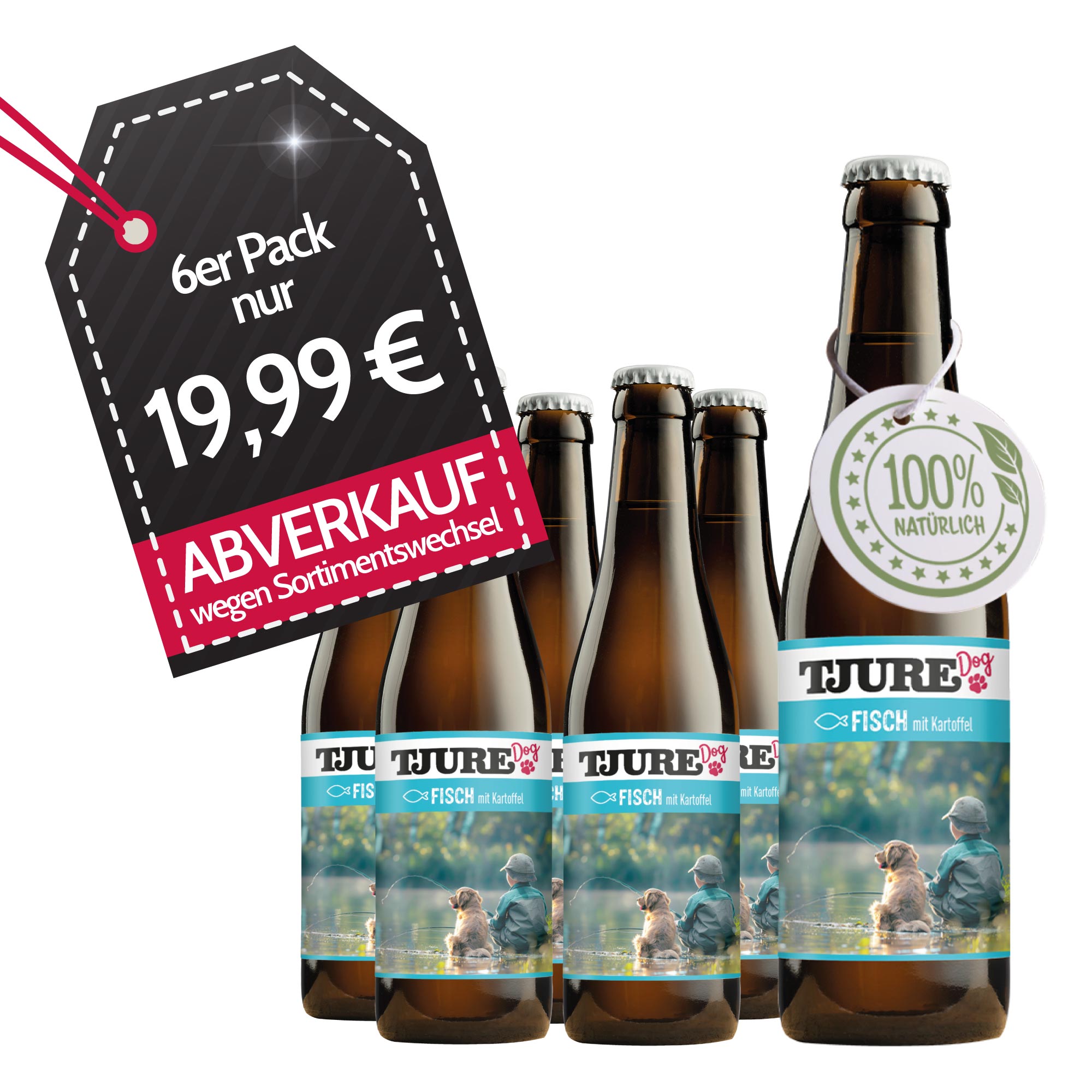 TJURE Dog Smoothie - Fish with Potato 220 ml | tasty fish | delicious feast