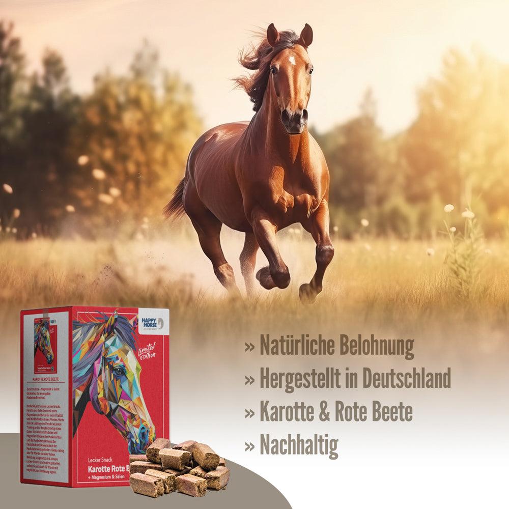 Happy Horse Friandise Savoureuse Carotte Betterave Rouge 8 x 800 g
