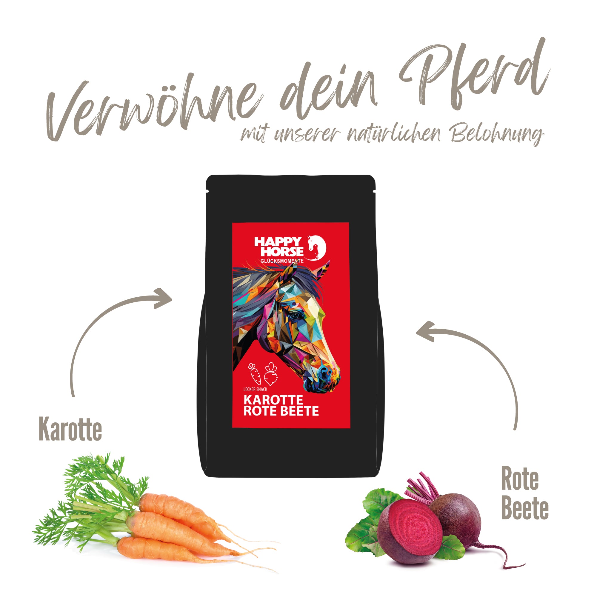 Happy Horse Lecker Snack Karotte Rote Beete 800 g