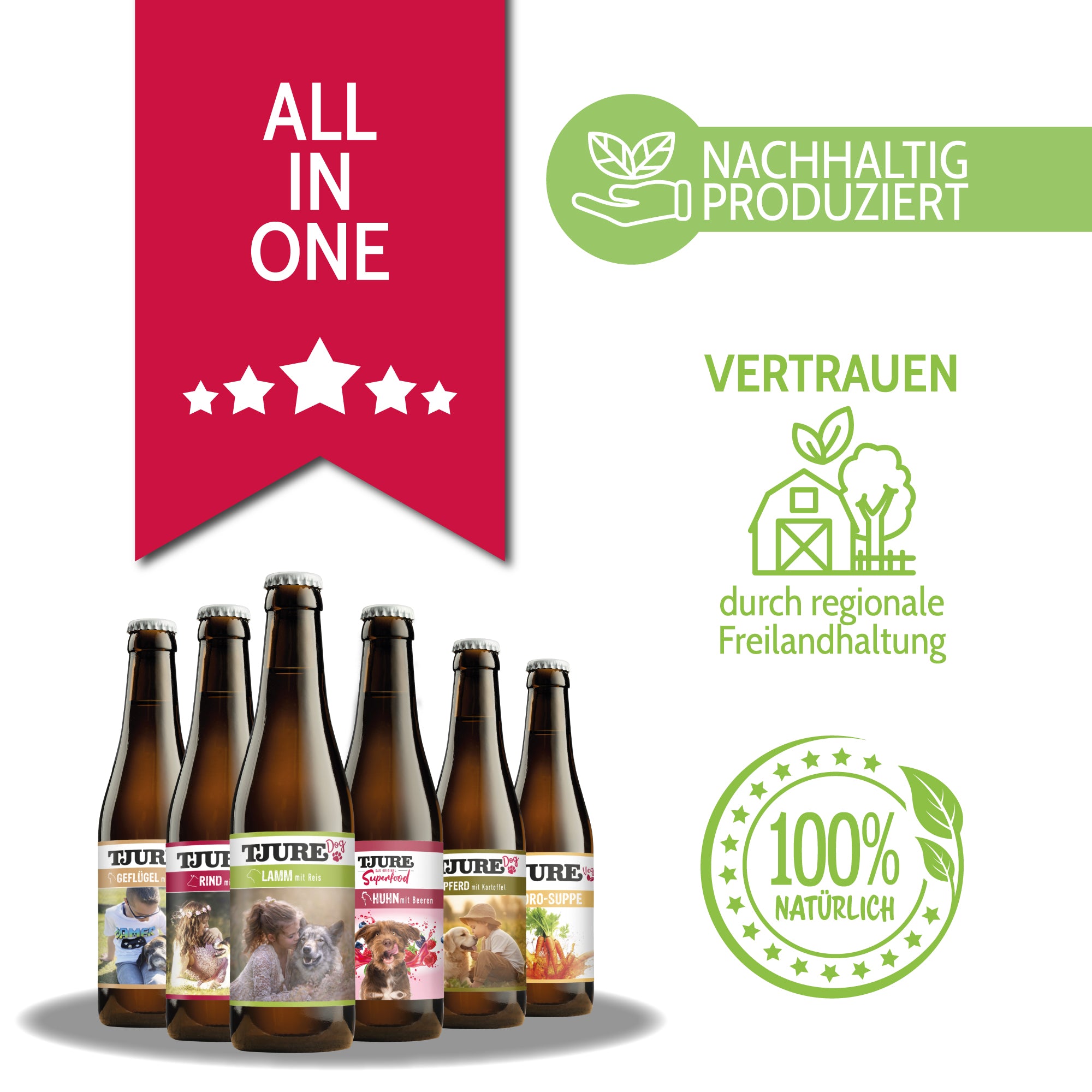 TJURE Hundesmoothie - "All in One" - 6 x 220 ml | Spar Angebot