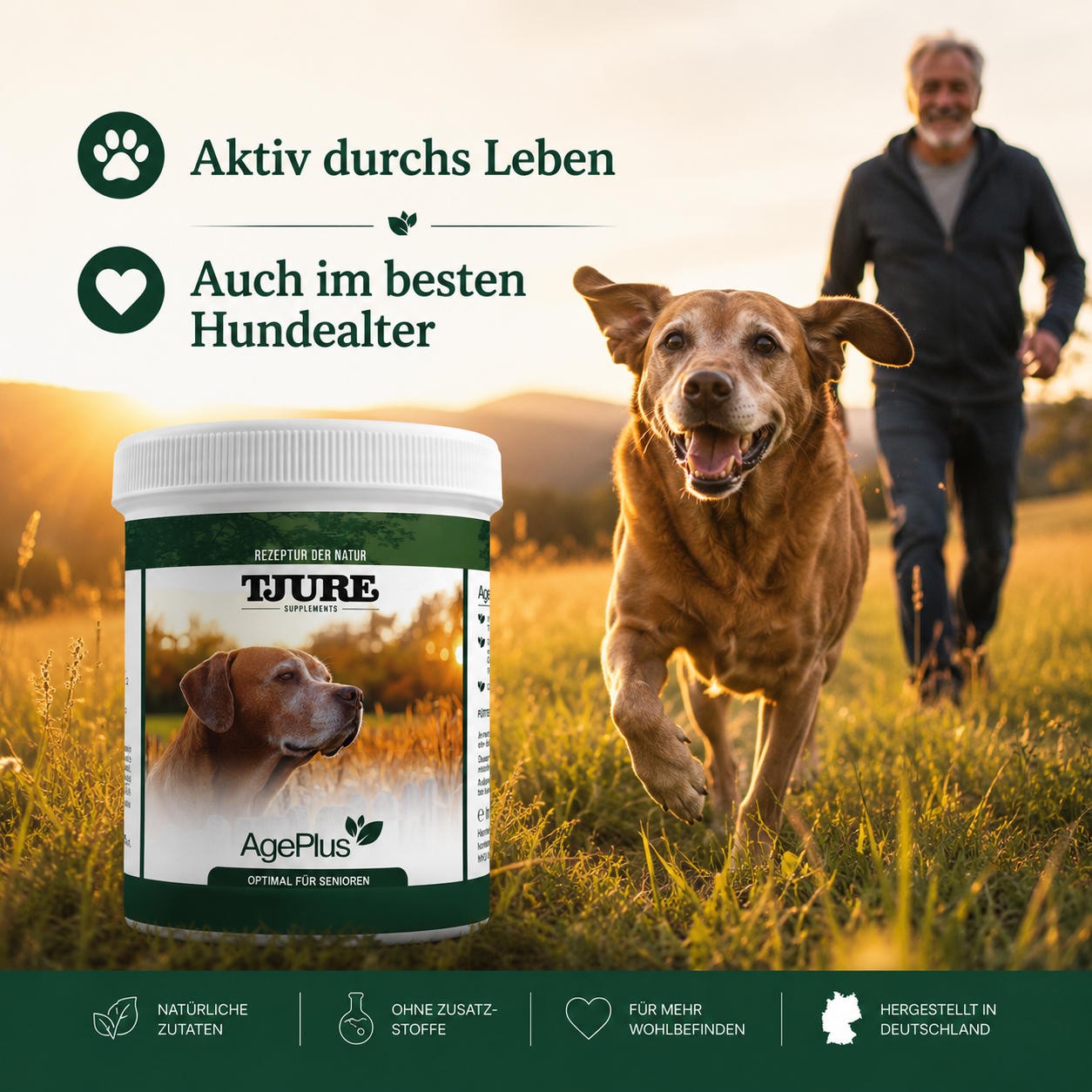 TJURE - Age Plus 500 g | vitamines importantes | minéraux | protéines