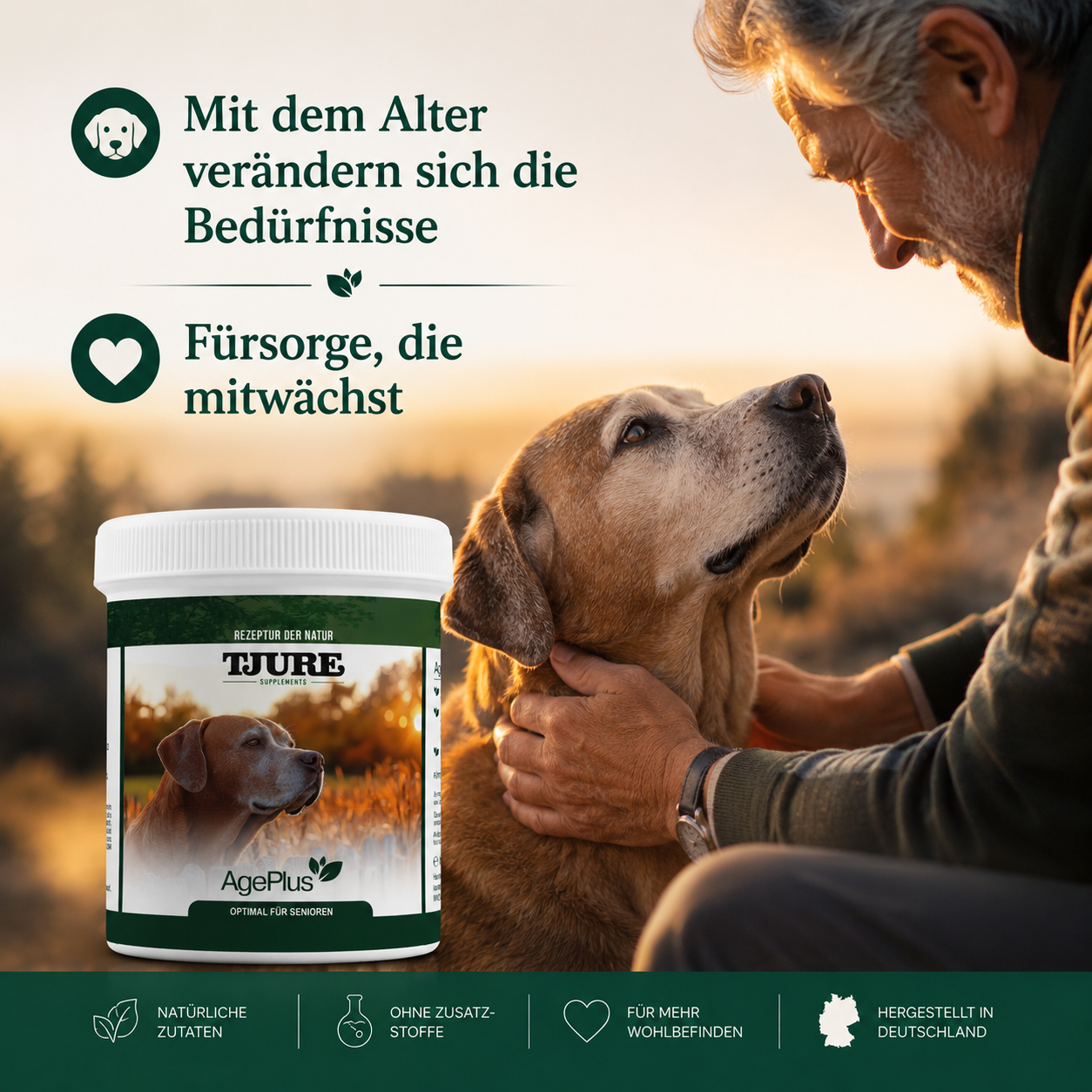 TJURE - Age Plus 500 g | vitamines importantes | minéraux | protéines