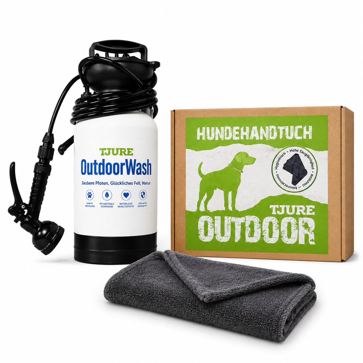 TJURE Outdoor Wash pour chiens | pattes propres. partout