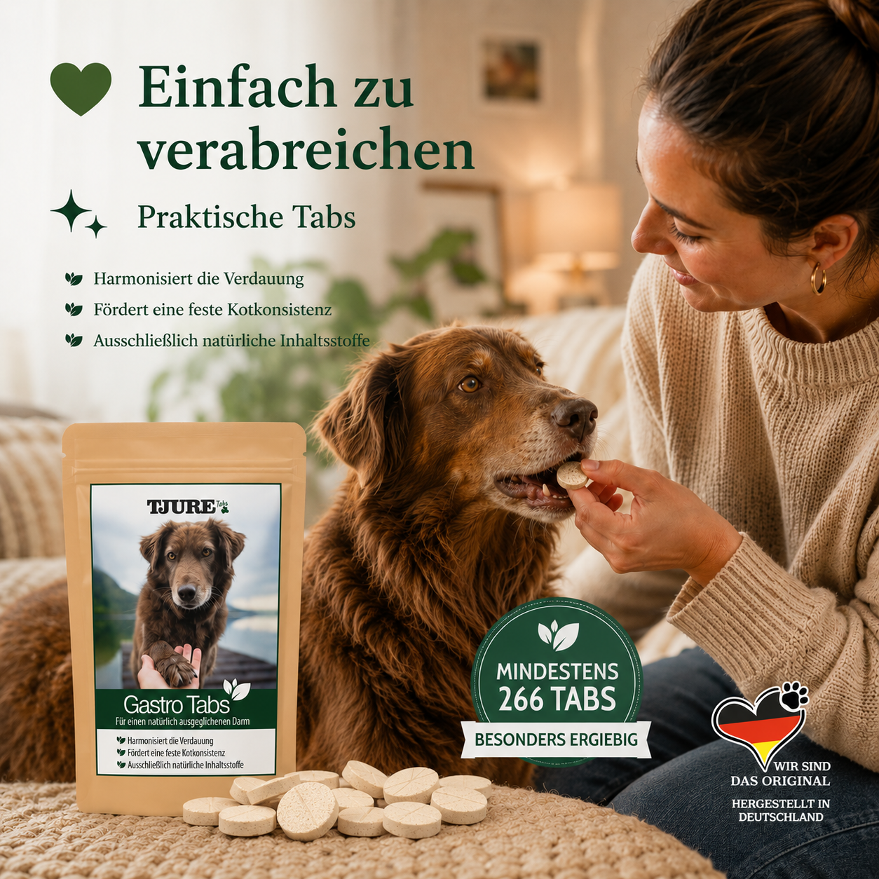 TJURE - Gastro Tabs 250 g  | Für den Gesunden Magen und Darm