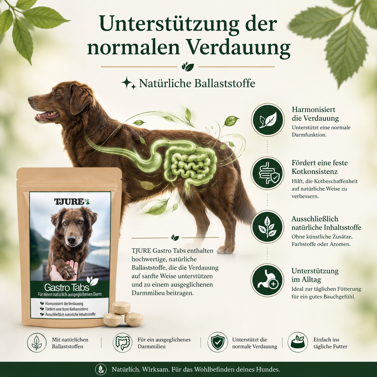 TJURE - Gastro Tabs 250 g  | Für den Gesunden Magen und Darm