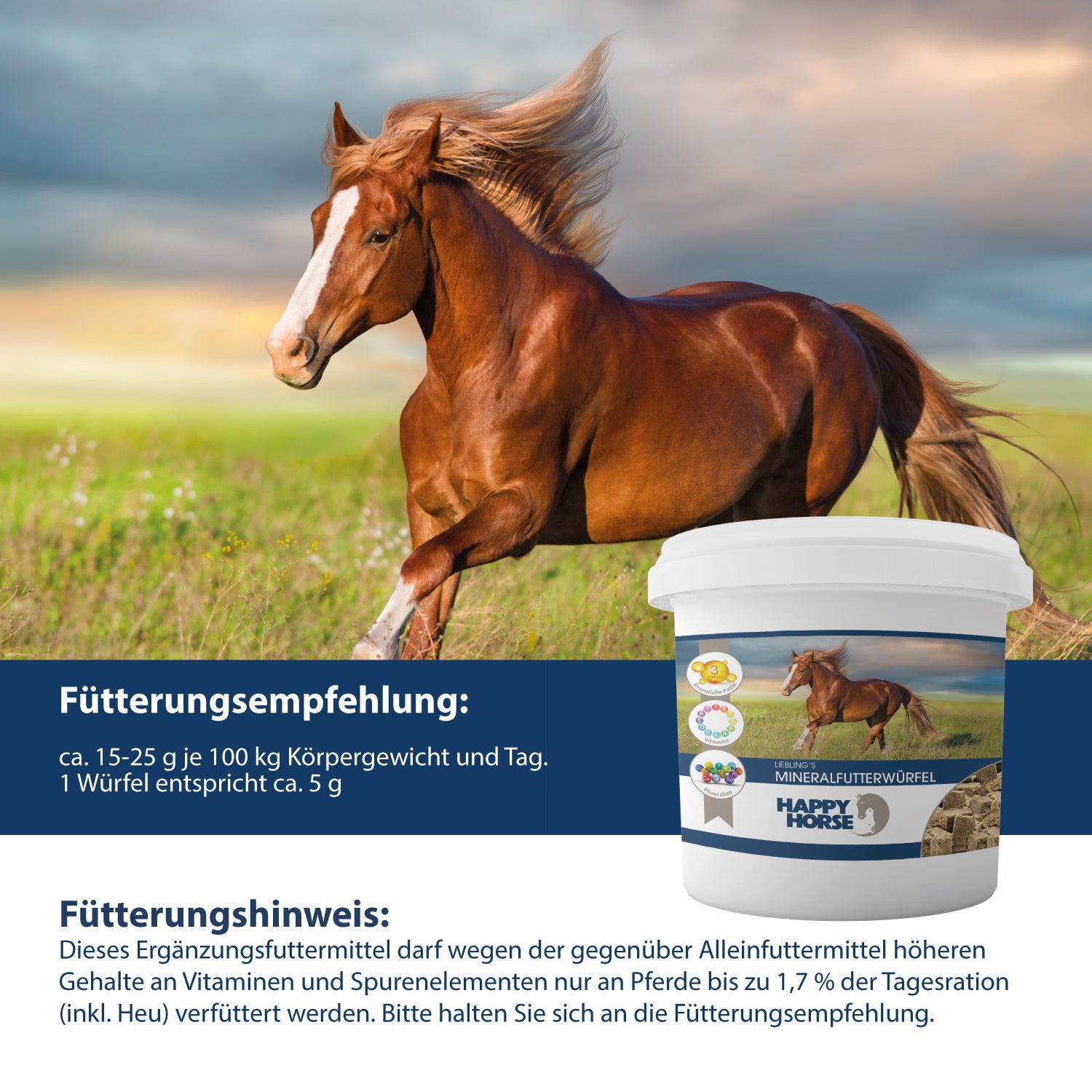 Happy Horse favoriete mineraalvoederblokjes 5 kg