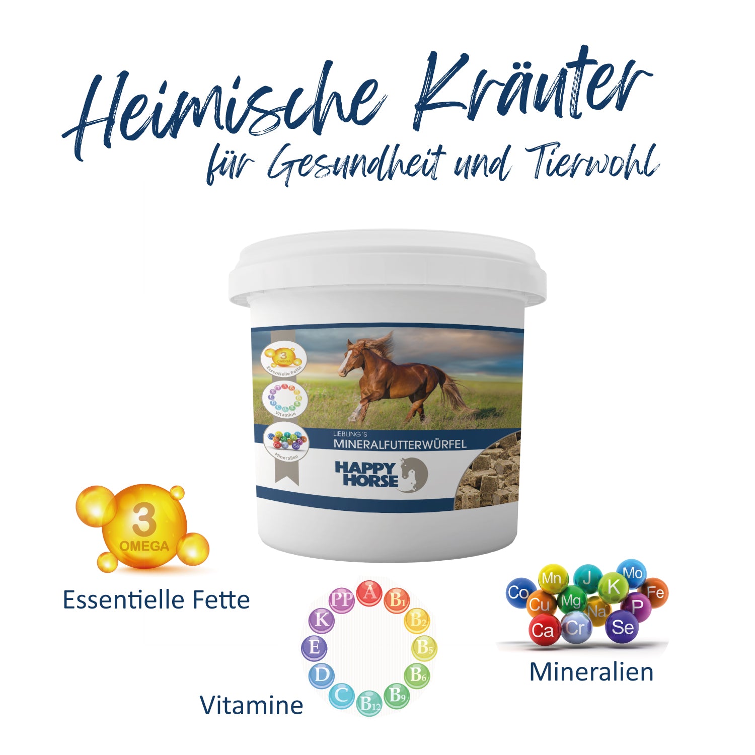 Happy Horse favoriete mineraalvoederblokjes 5 kg