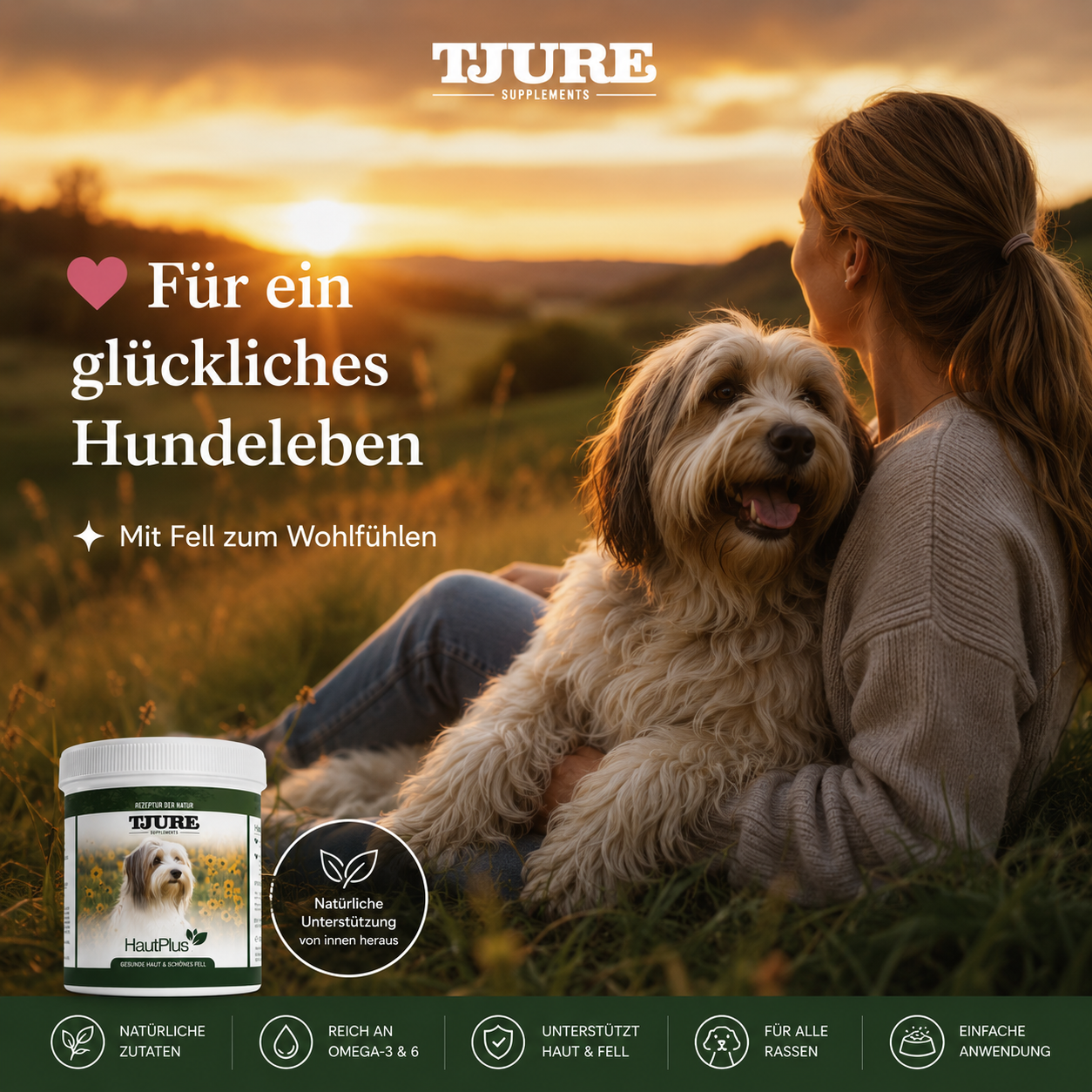 TJURE - Haut Plus 500 g | bei Haut- und Fellproblemen | mit Omega-3/ Omega-6 Fettsäuren