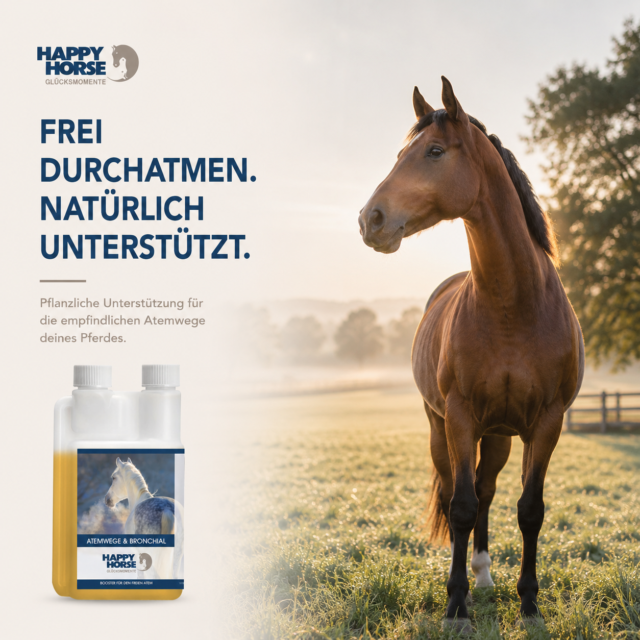 HAPPY HORSE Jarabe para las vías respiratorias y los bronquios 1.000 ml