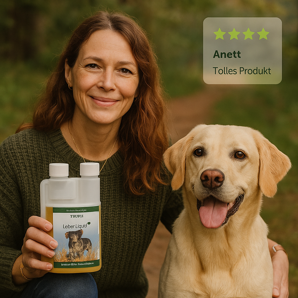 TJURE - Leber Liquid - 1000 ml | liefert deinem Hund wertvolle Bitterstoffe und Kräuter