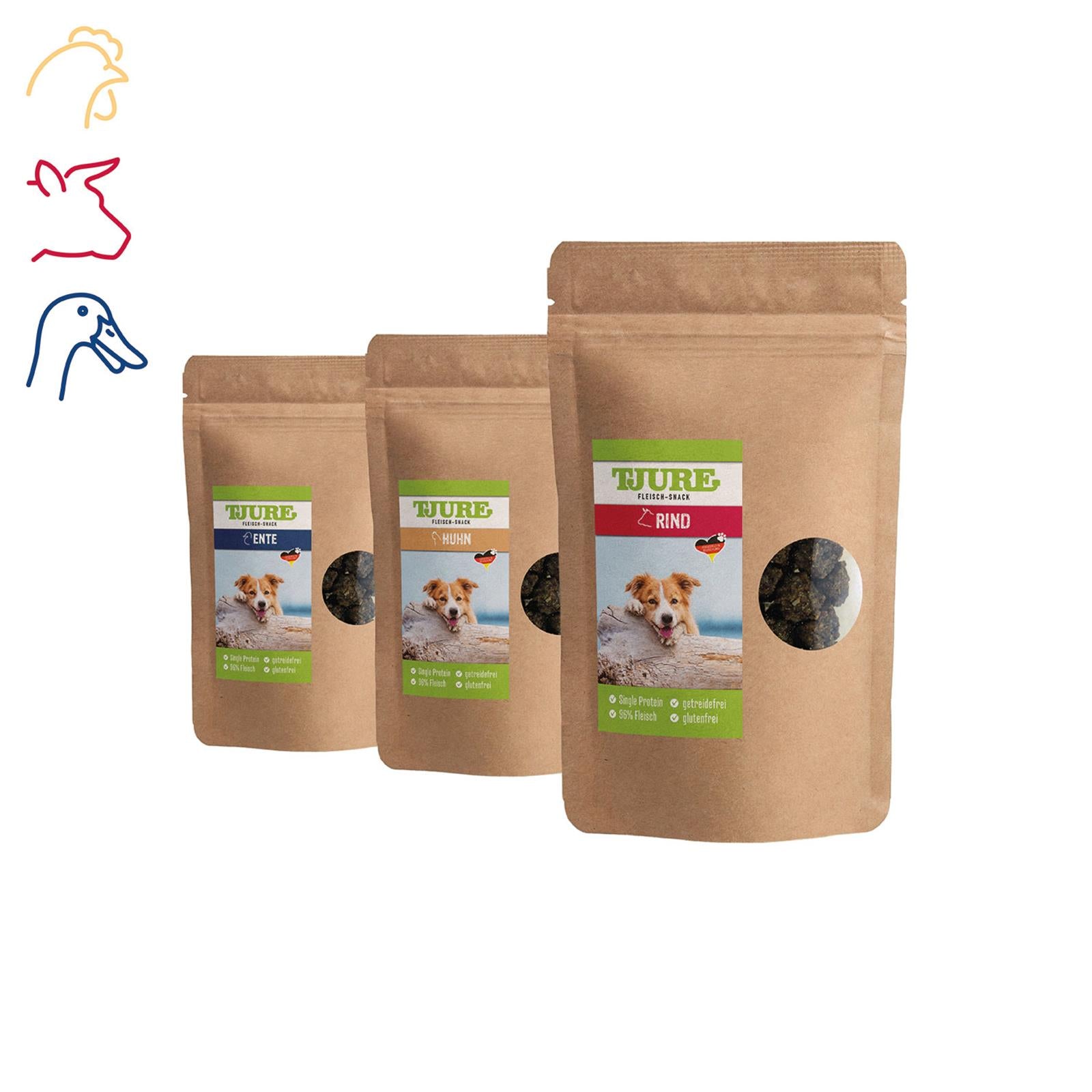 TEAM TJURE WM SNACK BAG 2026 je 150 g ( Ente, Rind, Huhn )