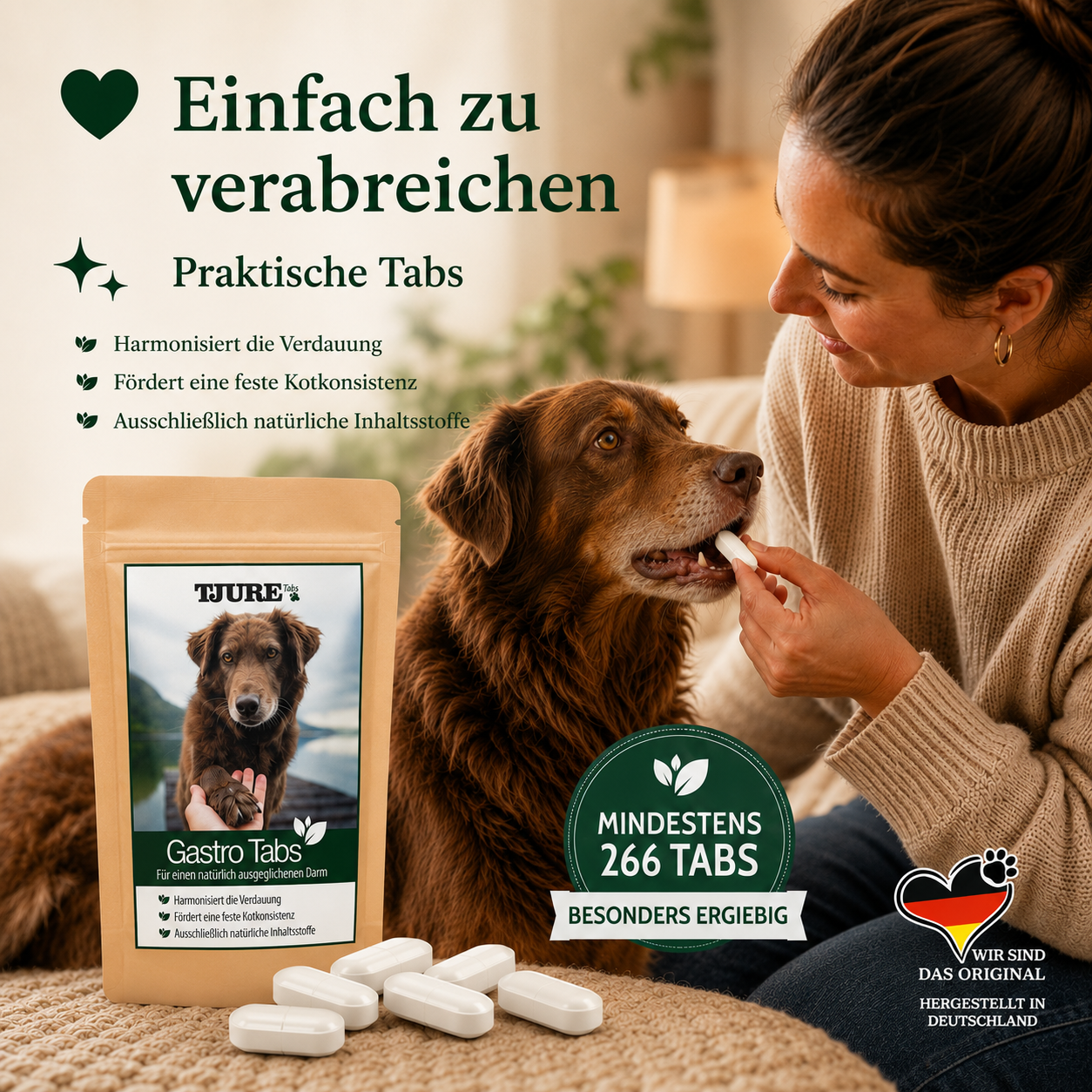 TJURE - Gastro Tabs 250 g | For a Healthy Stomach and Intestines