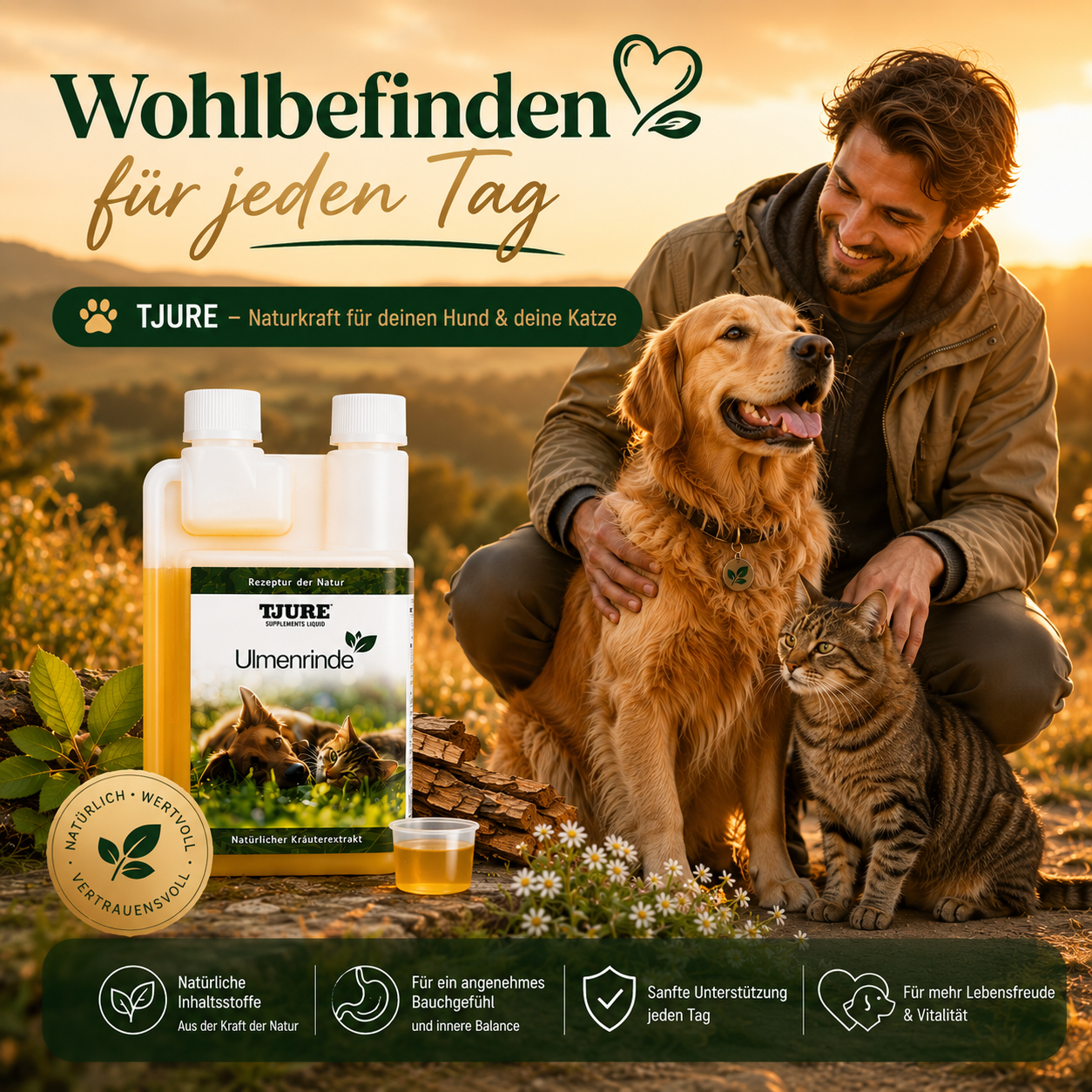 TJURE - Ulmenrinde Liquid 500ml  - | Naturkraft für ein gutes Bauchgefühl