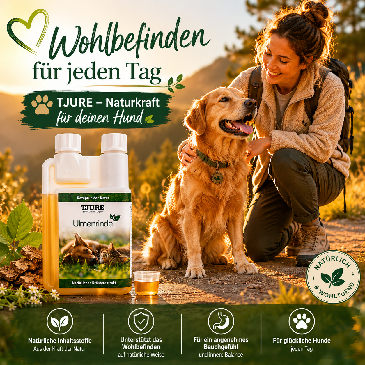 TJURE - Ulmenrinde Liquid 500ml  - | Naturkraft für ein gutes Bauchgefühl