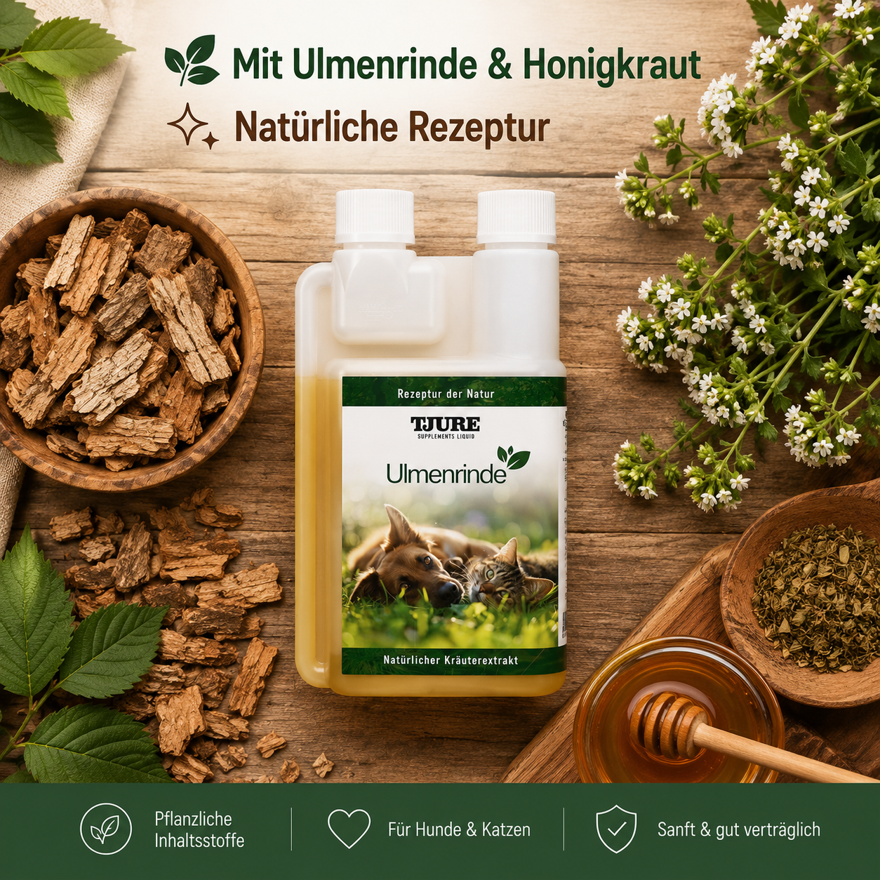 TJURE - Ulmenrinde Liquid 500ml  - | Naturkraft für ein gutes Bauchgefühl