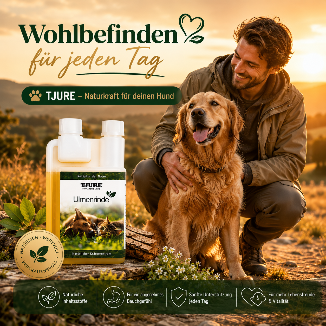TJURE - Ulmenrinde Liquid 500ml  - | Naturkraft für ein gutes Bauchgefühl