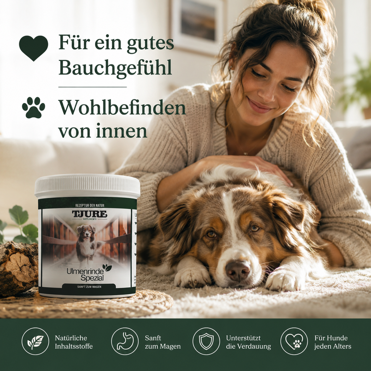 TJURE Elm Bark Special – Gentle Help for Stomach & Digestion 150 g