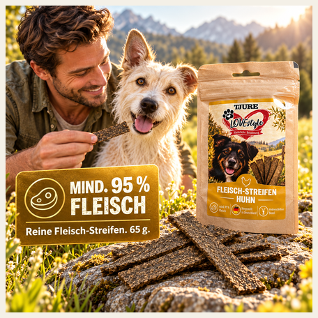 TJURE Lovestyle Fleisch-Streifen HUHN 65g.
